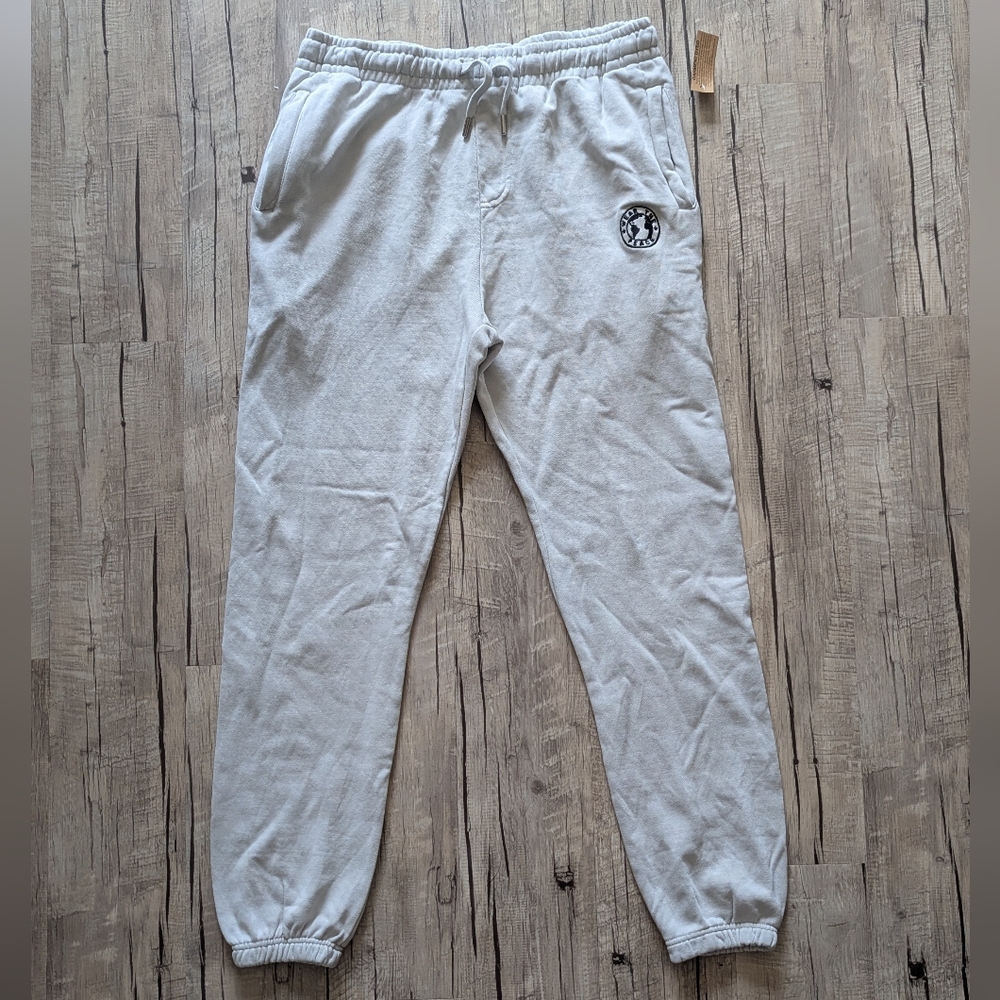 White Sweatpants with Logo